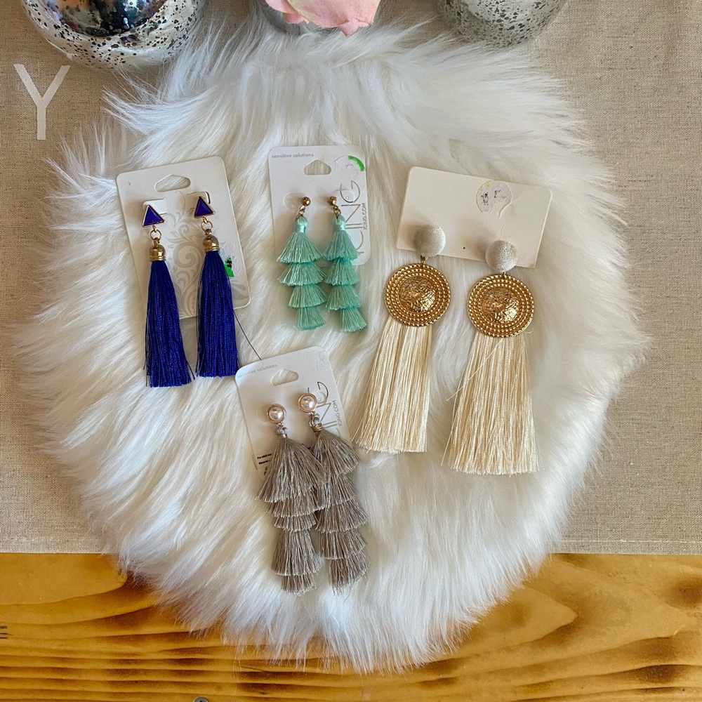 Icing Tassel Earrings Bundle of 4